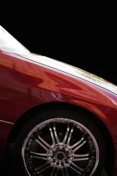 Custom Chrome Rims Stock Photos