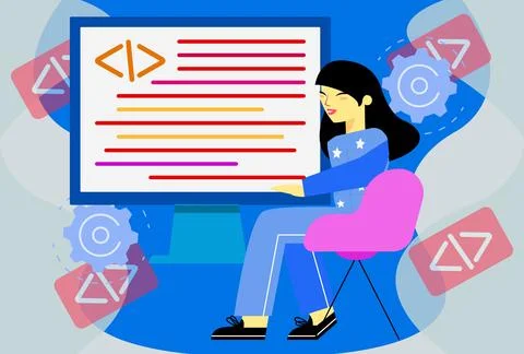 Custom Coding Concept Illustration Stockillustratie