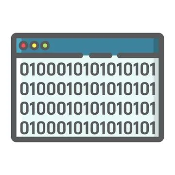 Custom coding filled outline icon, seo 库存插图