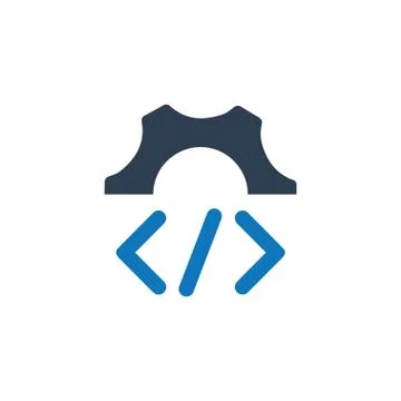 Custom Coding Icon Stock Illustration