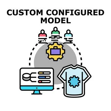Custom configuring model process for personalized product development イラスト素材