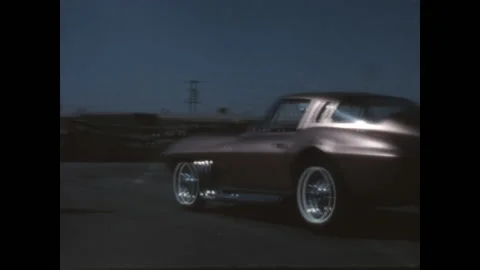 Custom Corvette 1963 Stock Footage 148706259