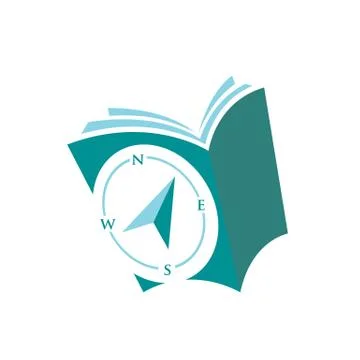 Custom creative user manual guide book logo design vector concept icon illsut イラスト素材