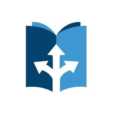 Custom creative user manual guide book logo design vector concept icon illsut 스톡 일러스트