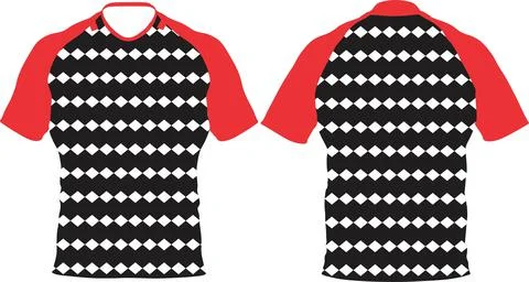 Custom Design Half sleeve t shirt mock ups templates designs Vectors Illustrazione stock