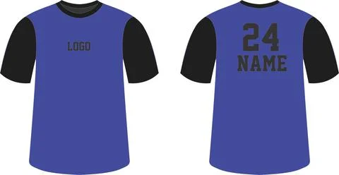 Custom Design Half sleeve t shirt mock ups templates designs Vectors Stock Illustration