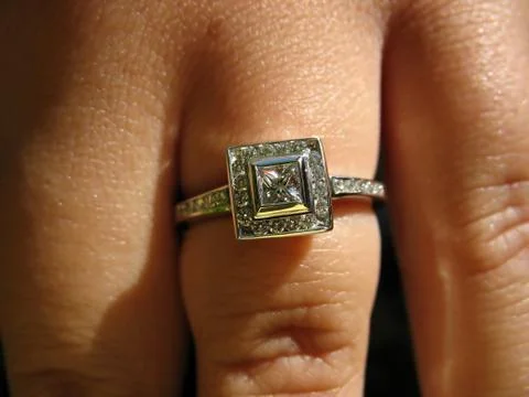 Custom Engagement Ring Stock Photos