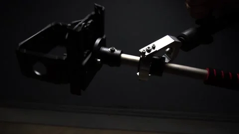 Custom gimbal stabilizer for camera 스톡 동영상 160657840
