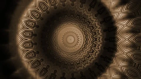 Custom Guided Meditation Using Kaleidoscope Visuals for Mindfulness Stock Footage 287136195