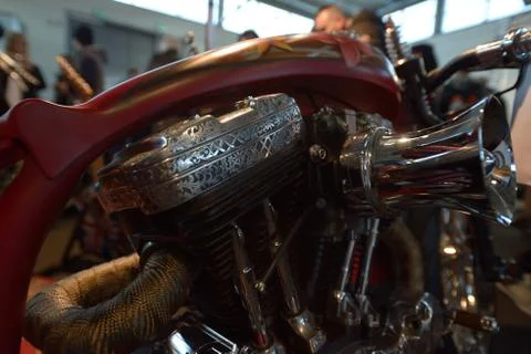 Custom Harley Davidson Stock Photos