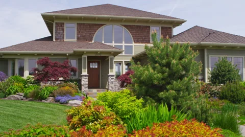 Custom home exterior, jib up Vidéo 32936053