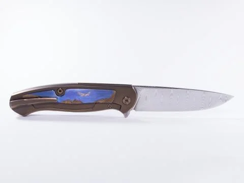 Custom knife, isolated on white background. Stock Photos