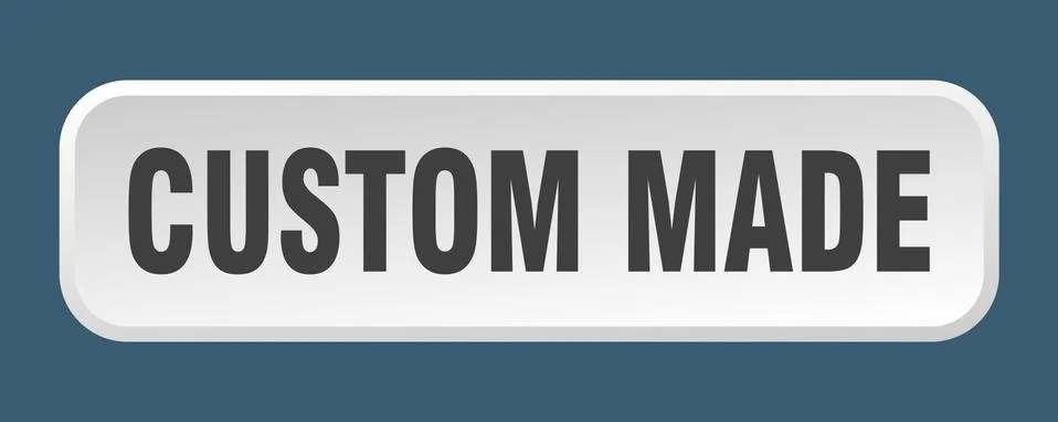 Custom made button. custom made square 3d push button Stock Illustration