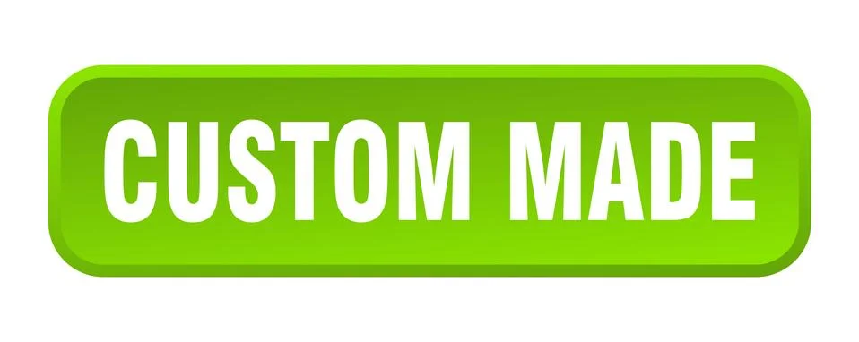 Custom made button. custom made square 3d push button Stock Illustration