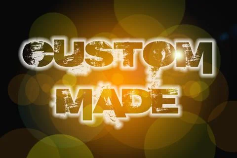 Custom made concept Stock Illustration