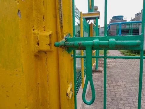 Custom made of gate latch Stock Photos