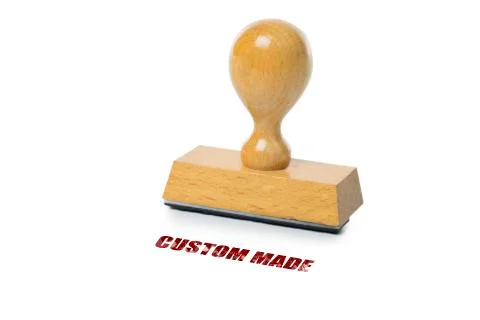 Custom Made Rubber Stamp Stock Photos