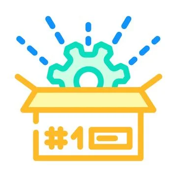 Custom manufacturing engineer color icon vector illustration Stock Illustration