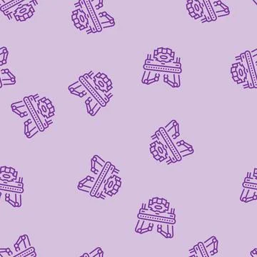 Custom manufacturing engineer line seamless pattern 스톡 일러스트