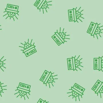 Custom manufacturing engineer line vector seamless pattern 스톡 일러스트