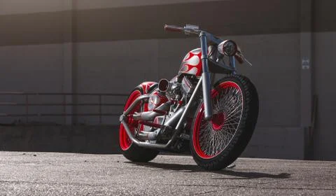 Custom Motorcycle Stock Photos