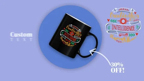 Custom Mug Mockup POD Mug ads Templates Stock After Effects