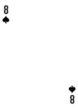 Custom of playing card template for any design Stock Illustration