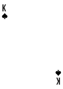 Custom of playing card template for any design Stock Illustration