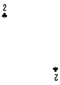 Custom of playing card template for any design Stock Illustration