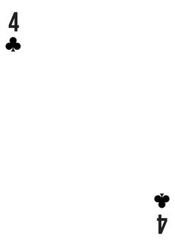 Custom of playing card template for any design Stock Illustration