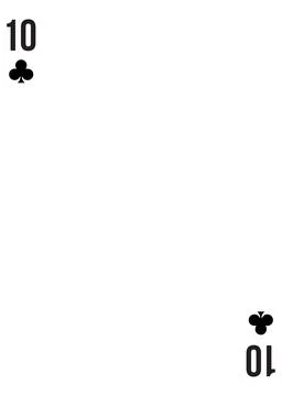 Custom of playing card template for any design Stock Illustration
