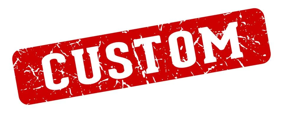 Custom rectangular sign. custom stamp Illustrazione stock