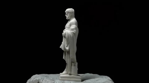 Custom sculptures on a black background Stock Footage 45733549