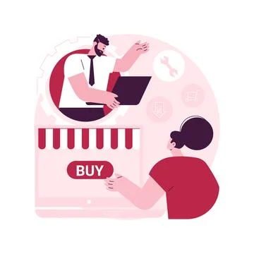 Custom service abstract concept vector illustration. Stock Illustration