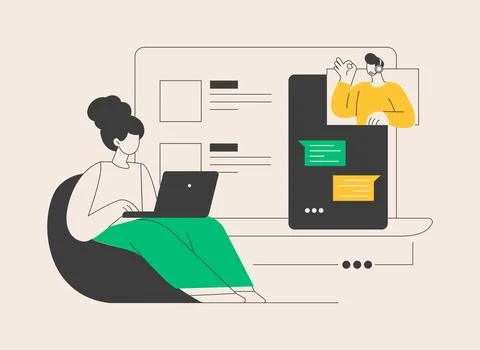 Custom service abstract concept vector illustration. Stock Illustration