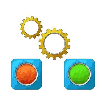 Custom setting illustration 스톡 일러스트