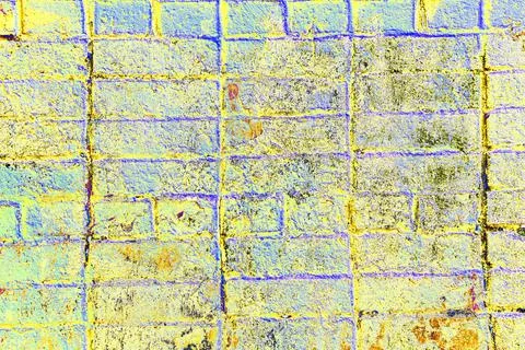 Custom stone wall on side of building. Vintage plaster texture. Changed color Ilustración de archivo