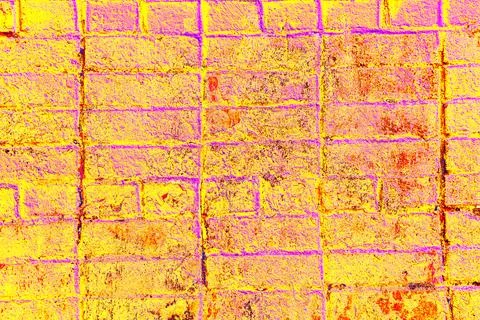 Custom stone wall on side of building. Vintage plaster texture. Changed color Ilustración de archivo