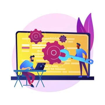 Custom style script vector concept metaphor Stock Illustration