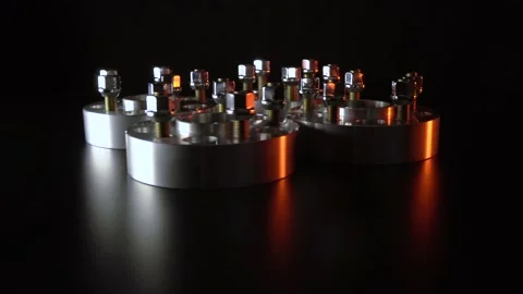 Custom tuning spacers for car expansion Stockbeeldmateriaal 160659719