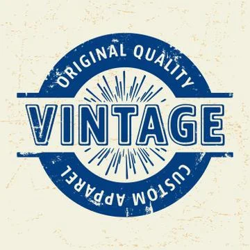 Custom vintage stamp Stock Illustration