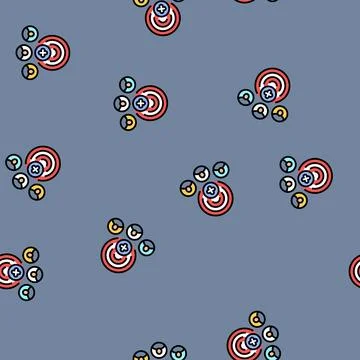 Customer acquisition technical sales engineer vector seamless pattern イラスト素材