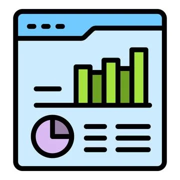 Customer analytics icon vector flat 스톡 일러스트