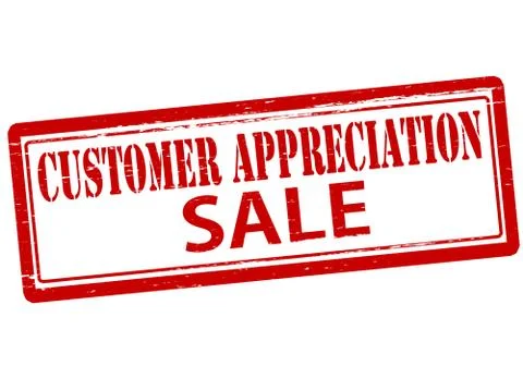 Customer appreciation Ilustración de archivo