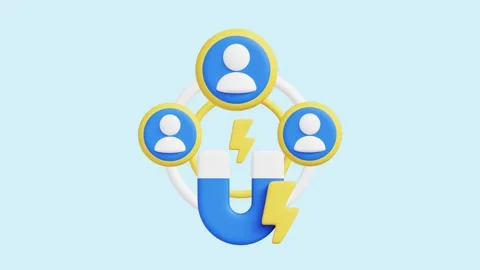 Customer Attraction animated 3d icon. Stock Footage 289453054