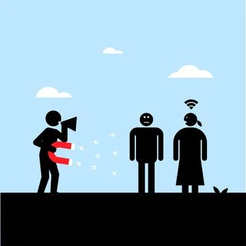 Customer Attraction Stock Illustration