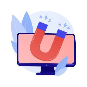 Customer attraction marketing strategy vector concept metaphor. Stock Illustration