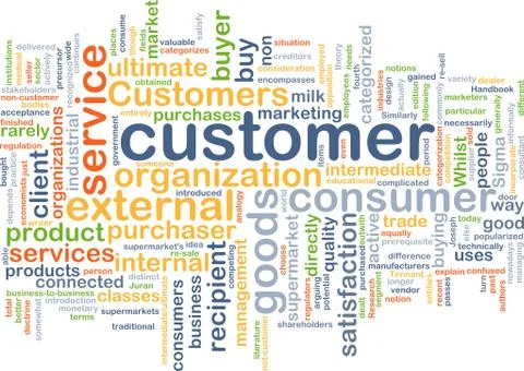Customer background concept Stock Illustration