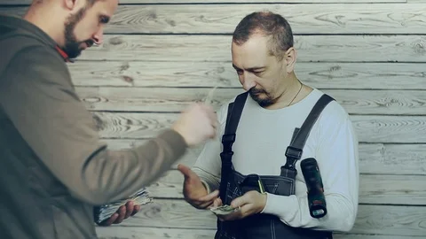 The customer is calculated with the Builder Stock Footage 83477945