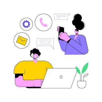 Customer care abstract concept vector illustration. Stock Illustration